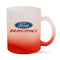 Mugs - GRADIENT - FROSTED - 11oz Glass Mug - RED - Longforte Trading Ltd