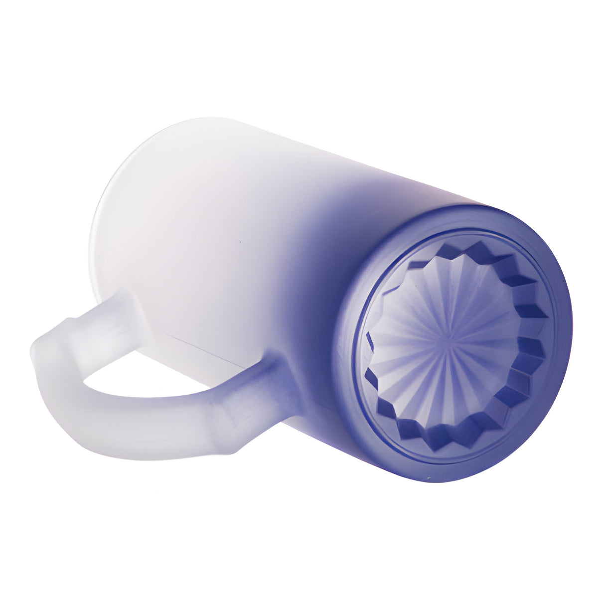 Mugs - GRADIENT - FROSTED - 16oz Glass 'Trigger' Stein - DARK BLUE - Longforte Trading Ltd