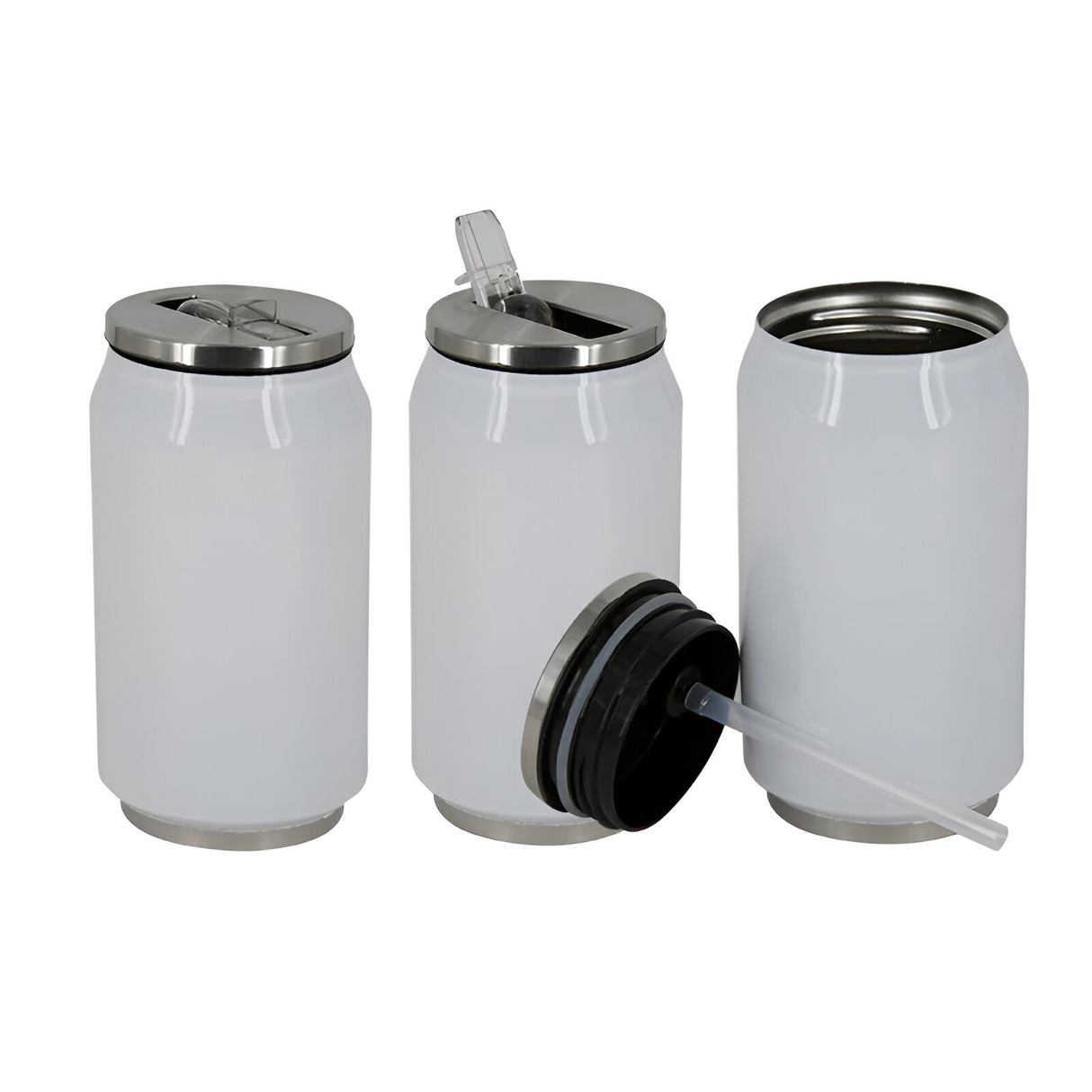 Sublimation 9oz Stainless Steel Cola Can - White