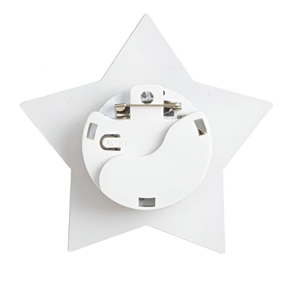 Sublimation Acrylic Badge with Colourful LED Light - Star