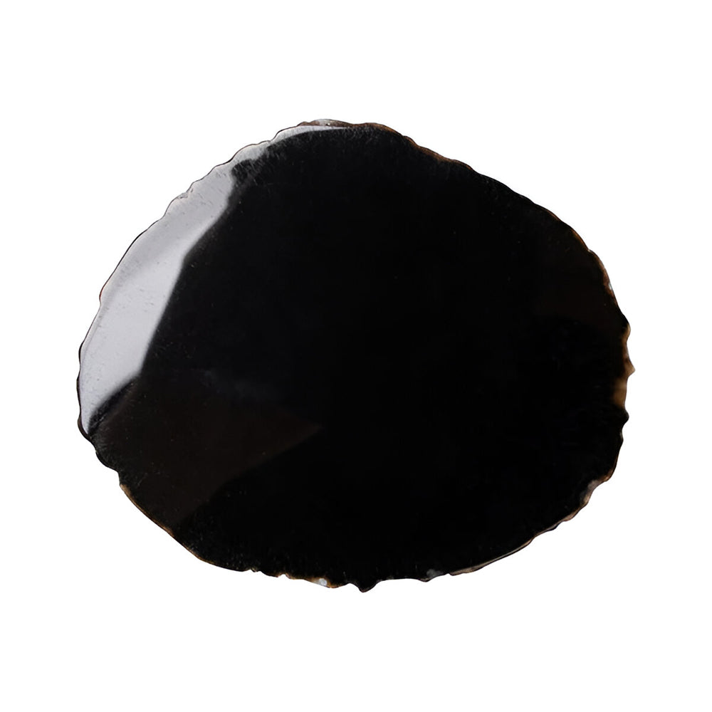 Engravables - Natural Agate - Coaster - Black - Longforte Trading Ltd