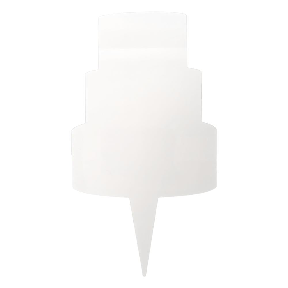 Sublimation Metal Cake Topper – Cake Shape – White Aluminium (Pack of 5)