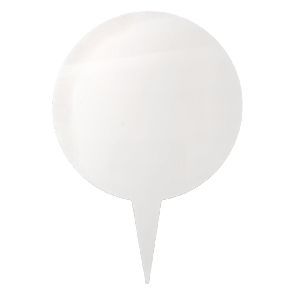 Sublimation Metal Cake Topper – Circle – White Aluminium (Pack of 5)