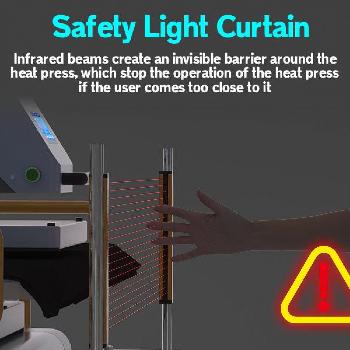 OtterPro Automatic Air Press Slide Pro Dual Station Heat Press (40cm x 50cm)