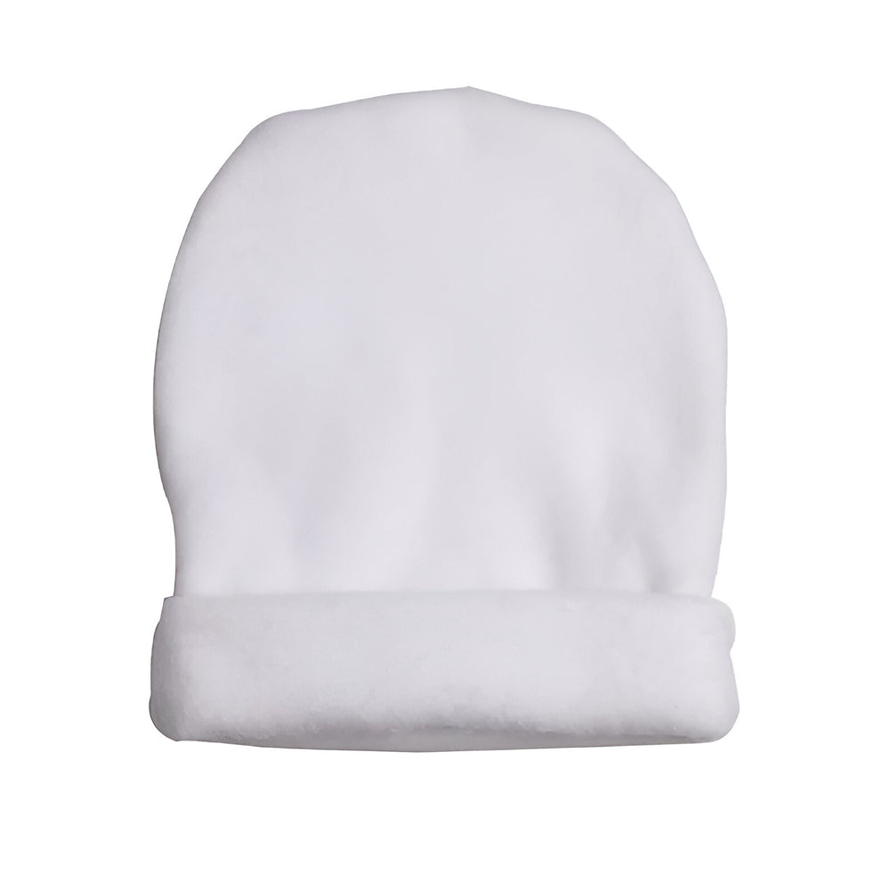 Headwear - Baby Sublimation Fleece Beanie Cap - White - Longforte Trading Ltd