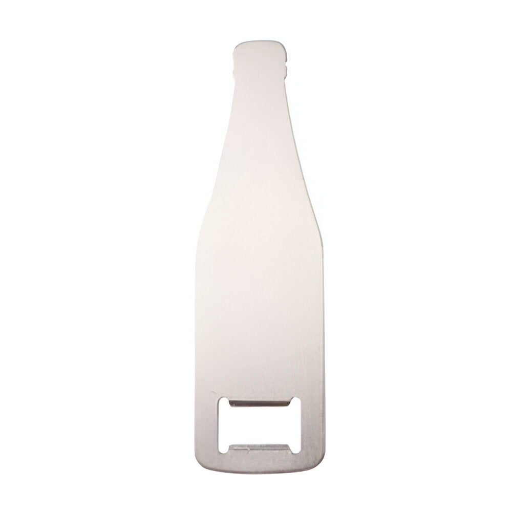 Bottle Opener - Pack of 10 x SILVER - Wine Bottle Shape