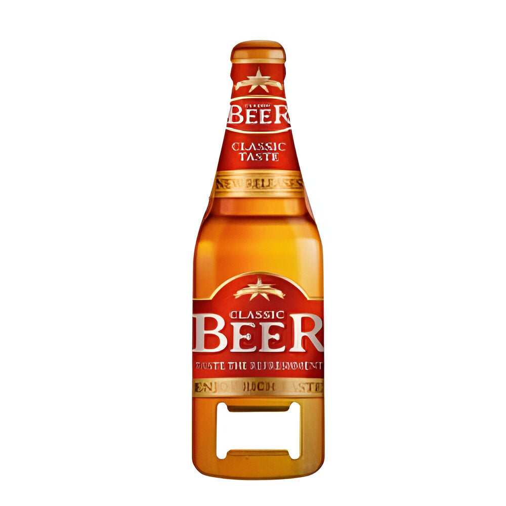 Bottle Opener - Pack of 10 x SILVER - Wine Bottle Shape