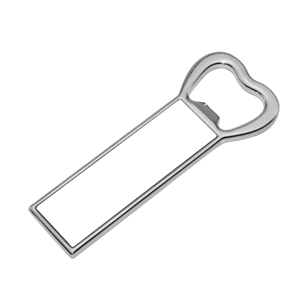 Bottle Opener - Pack of 10 x Heart Head Bottle Opener / Fridge Magnet - 8.7cm x 2.2cm - Longforte Trading Ltd