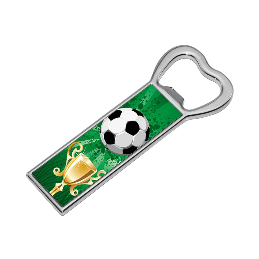 Bottle Opener - Pack of 10 x Heart Head Bottle Opener / Fridge Magnet - 8.7cm x 2.2cm - Longforte Trading Ltd