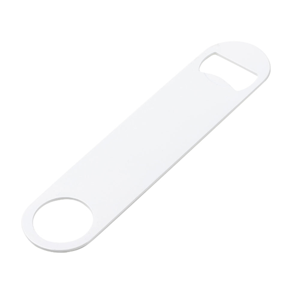 Bottle Openers - Pack of 10 x FULL WHITE - Bar Blade - 17cm x 3.9cm - Longforte Trading Ltd