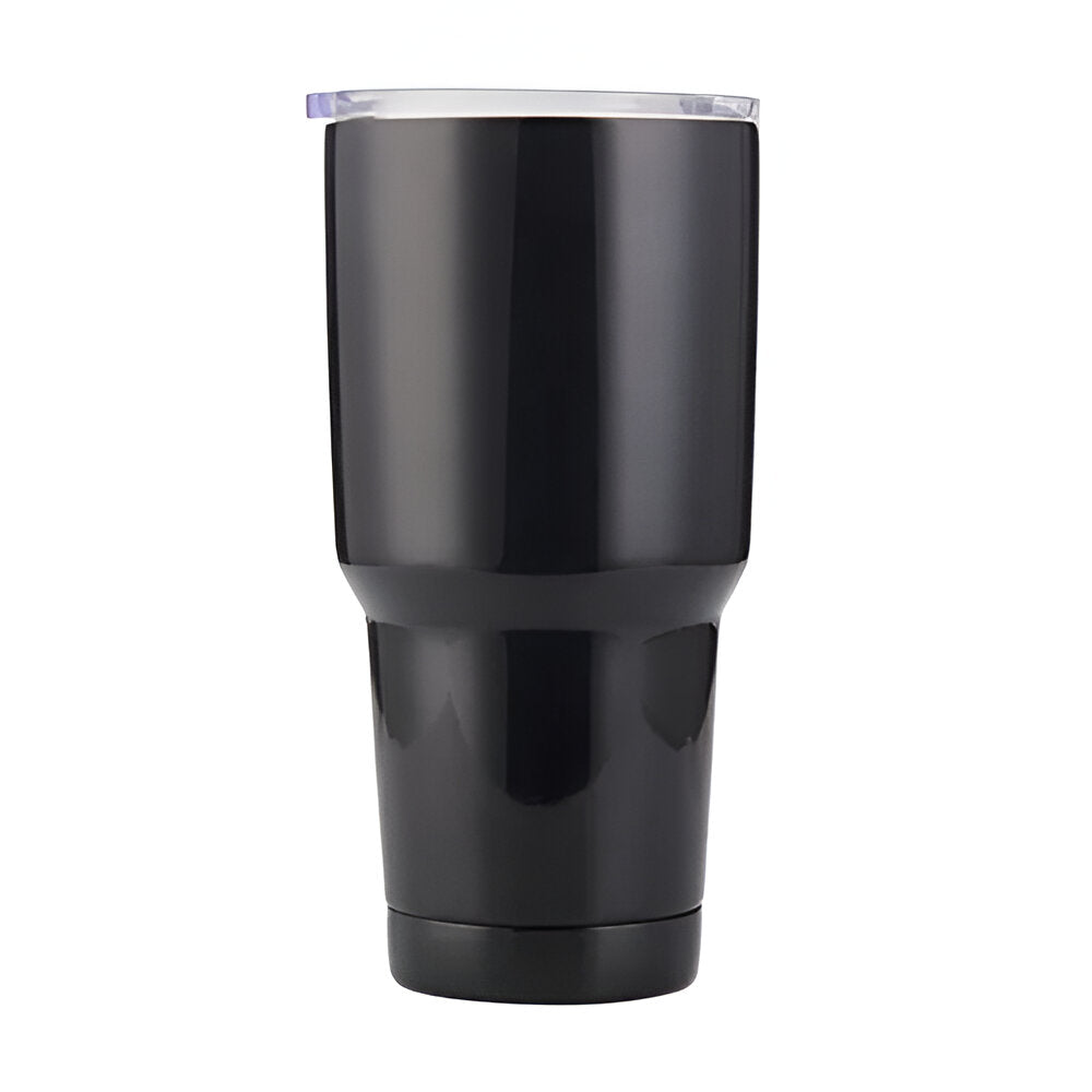 Mugs - STAINLESS STEEL - 30oz Combo Tumbler - Black - Sublimation and Engravable
