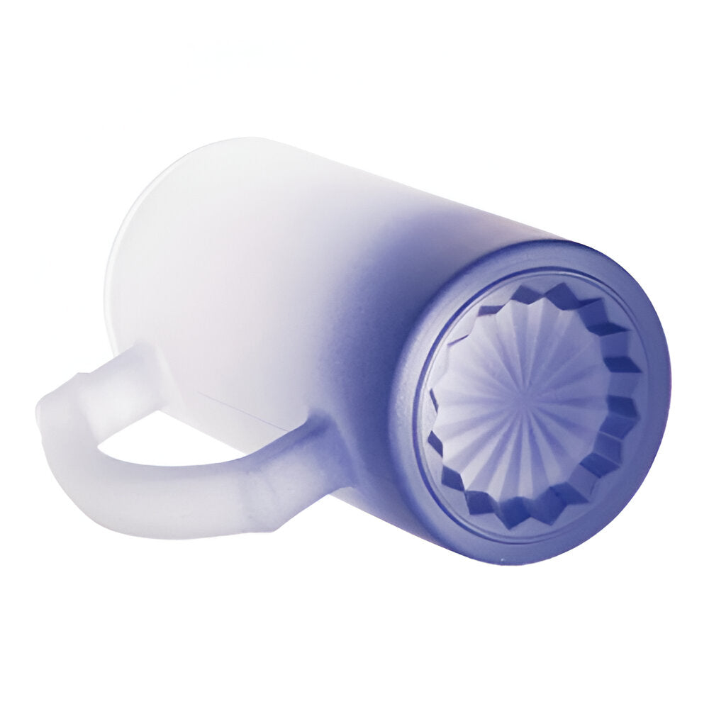 VOLLER KARTON - 24 x FARBVERLAUF - MATT - 16oz Glaskrüge „Trigger“ - DUNKELBLAU