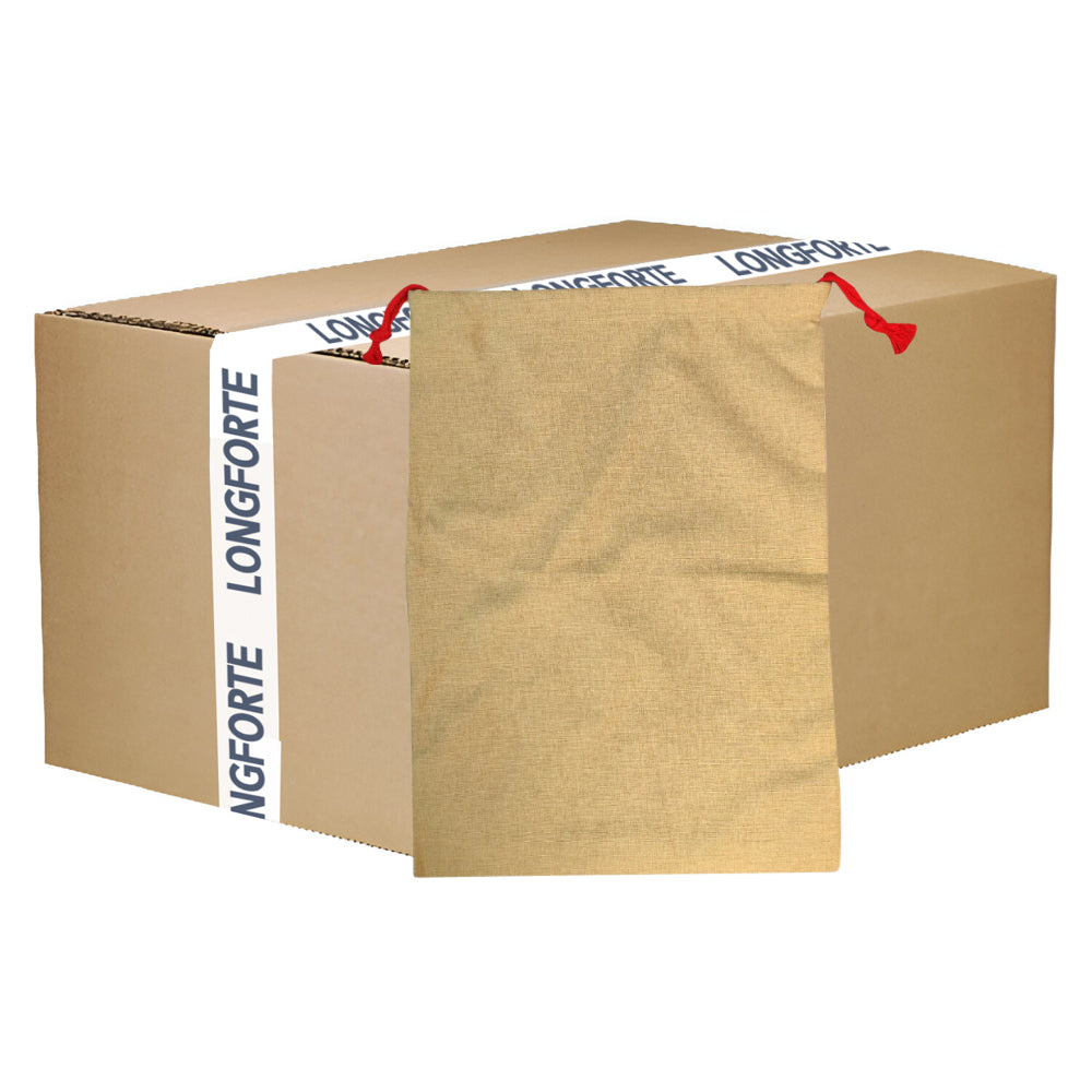 Wholesale Carton - 50 x BURLAP Drawstring / Xmas Sacks - 50cm x 66cm