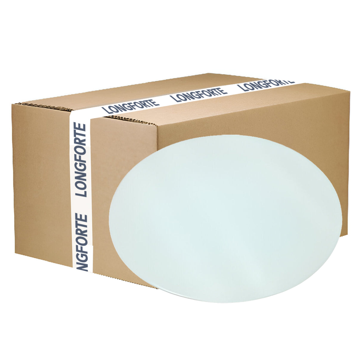 FULL CARTON - 24 x Cutting Boards - Glass - ROUND - 30 x 30cm - CHINCHILLA - Longforte Trading Ltd