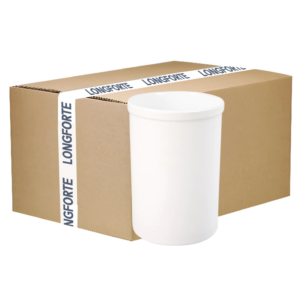 VOLLER KARTON - 24 x Stifteköcher - Keramik - 15oz Bleistifthalter - Schlichtes Weiß