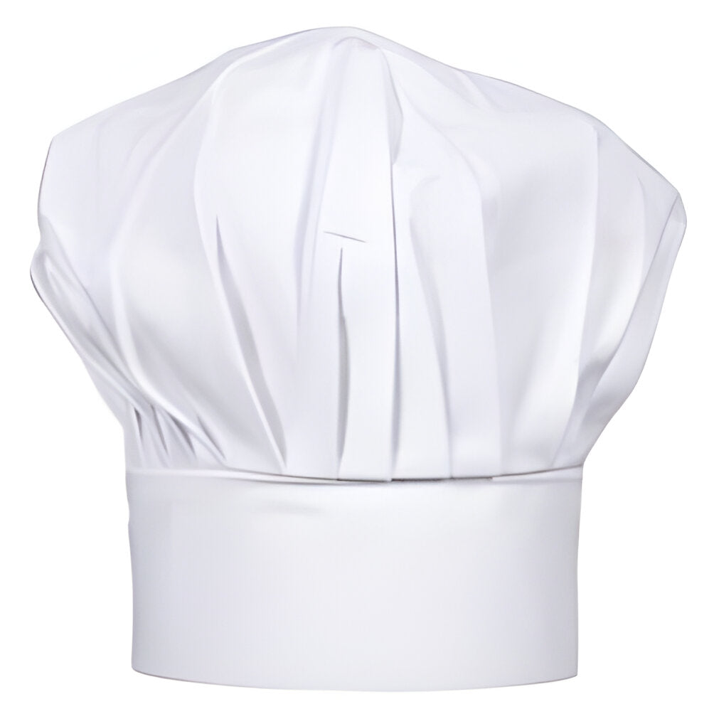 FULL CARTON - 100 x Chef's Hats - Adult - White - Longforte Trading Ltd