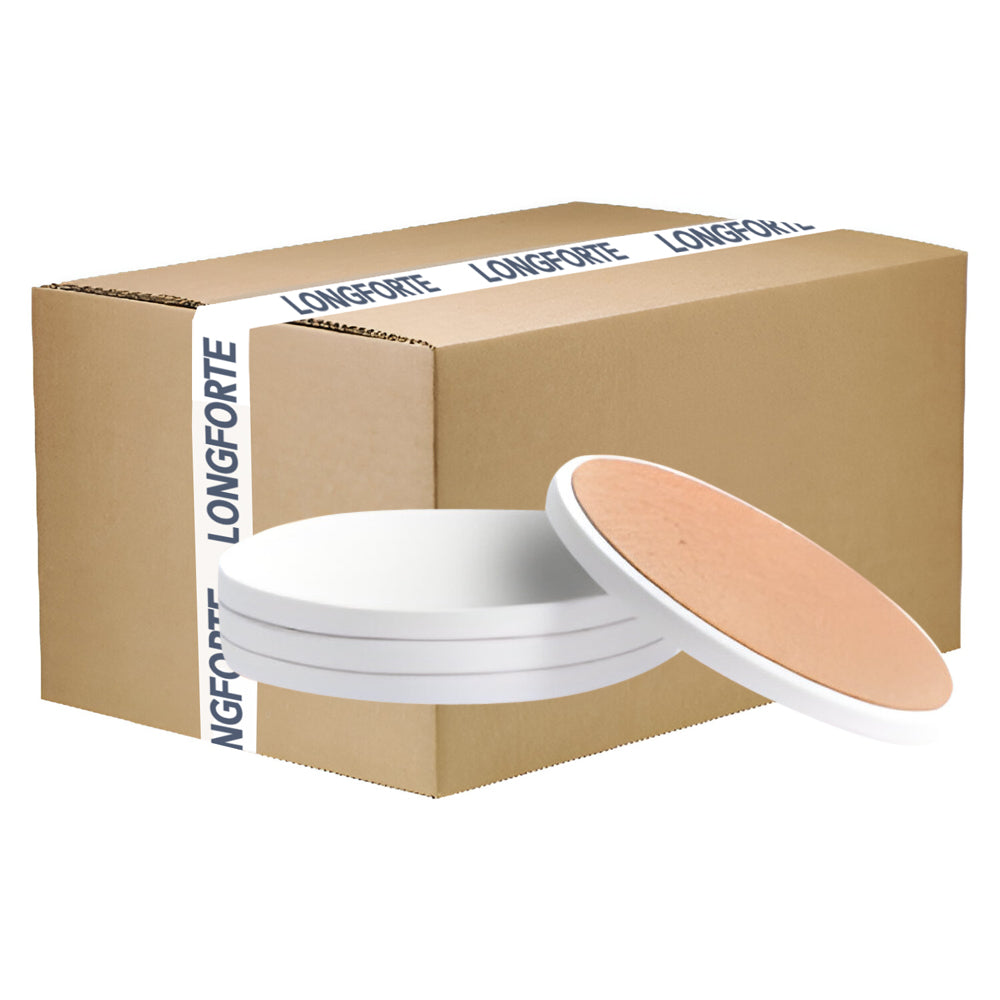 CARTON COMPLET - 144 x Sous-verres - Céramique - Rond - 10,5 cm - Base en liège