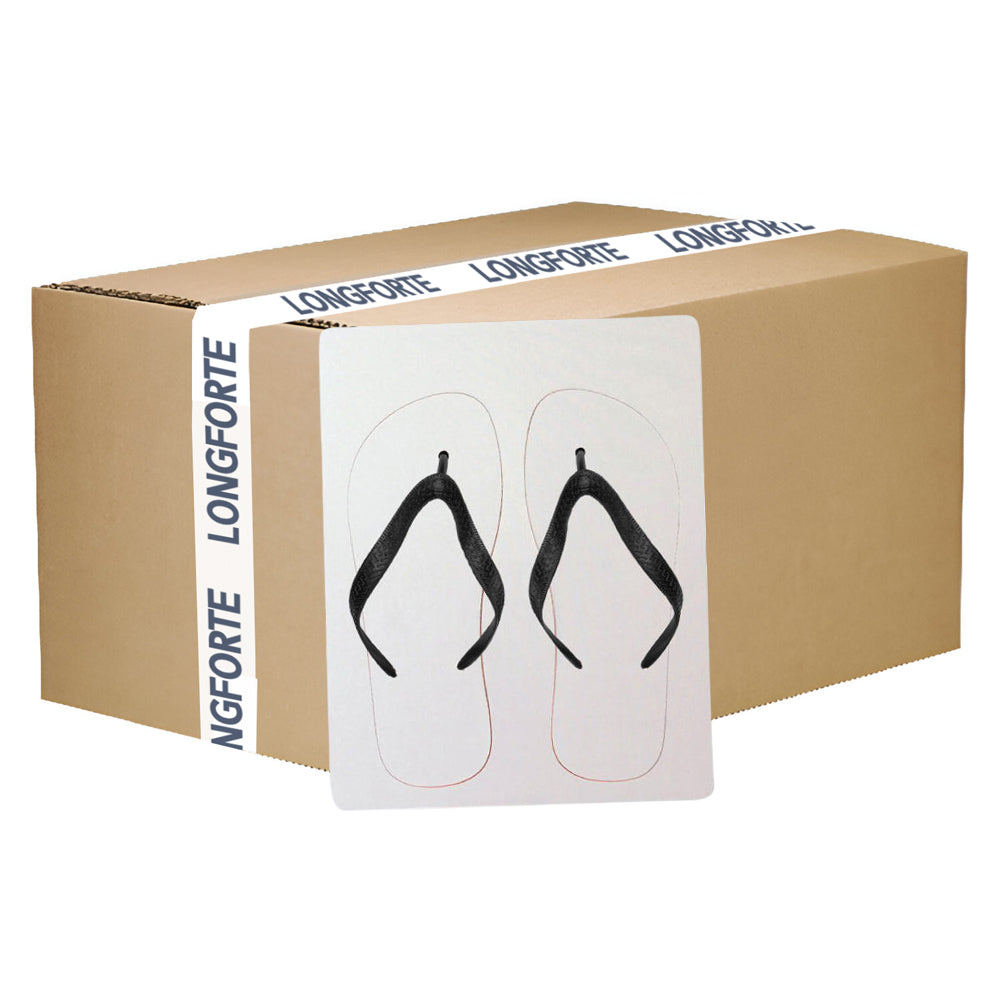 FULL CARTON - 20 x Flip Flops - Child Size - Black Straps - Small - Longforte Trading Ltd
