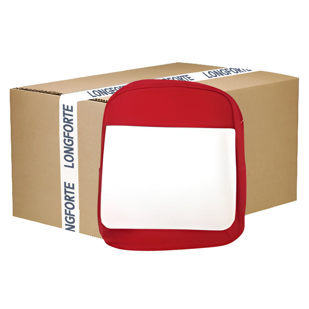 FULL CARTON - 20 x Large School Bags with Panel - Red - Longforte Trading Ltd