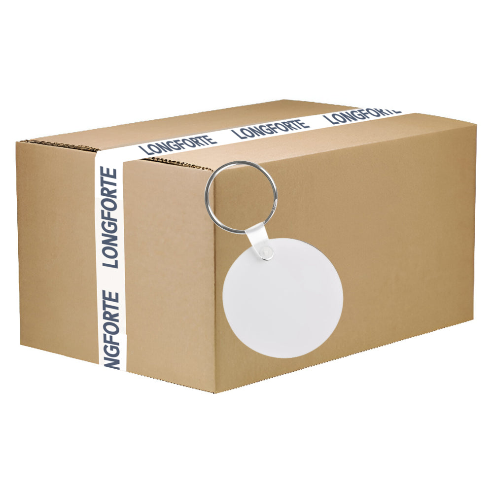 Wholesale Carton - 200 x MDF Keyrings - Double-Sided - Round