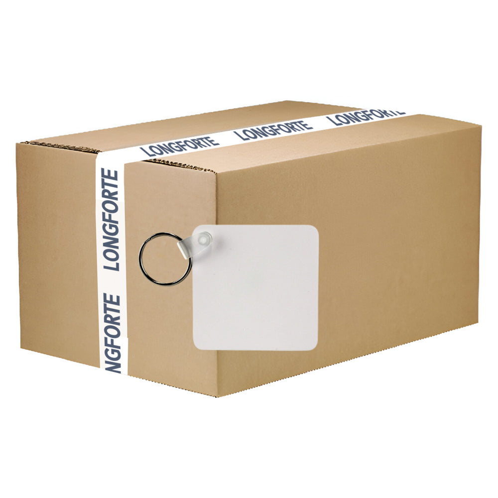 CARTON COMPLET - 200 x Porte-clés MDF - Double Face - Carré