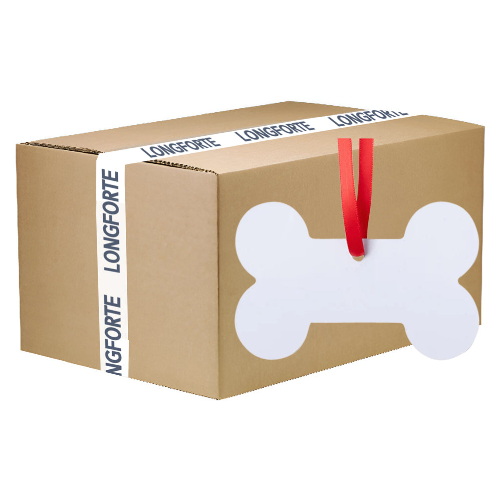 FULL CARTON - (100 PIECES) - ALUMINIUM Double-Sided Ornament - Dog Bone (6cm x 9.8cm) - Longforte Trading Ltd