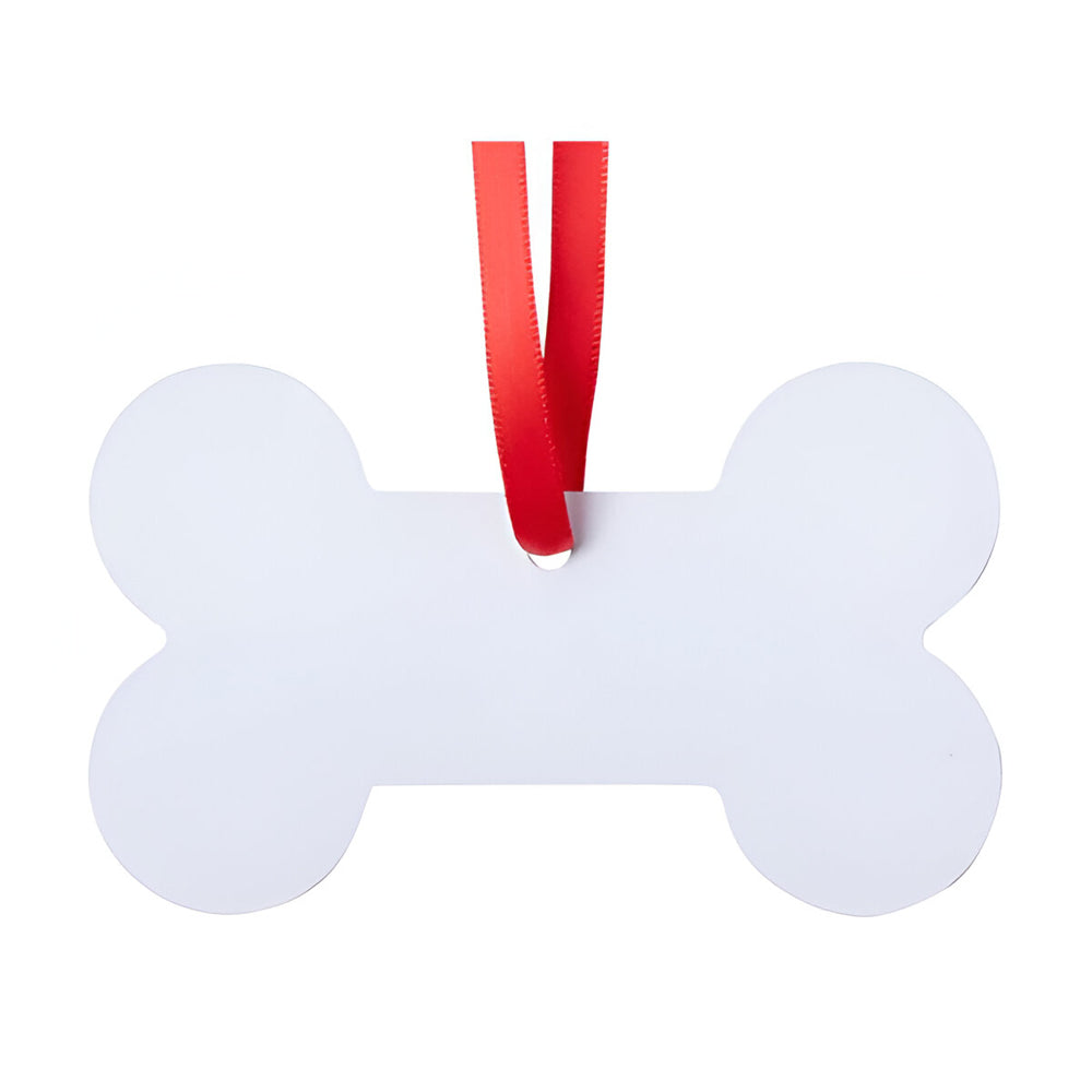 FULL CARTON - (100 PIECES) - ALUMINIUM Double-Sided Ornament - Dog Bone (6cm x 9.8cm) - Longforte Trading Ltd