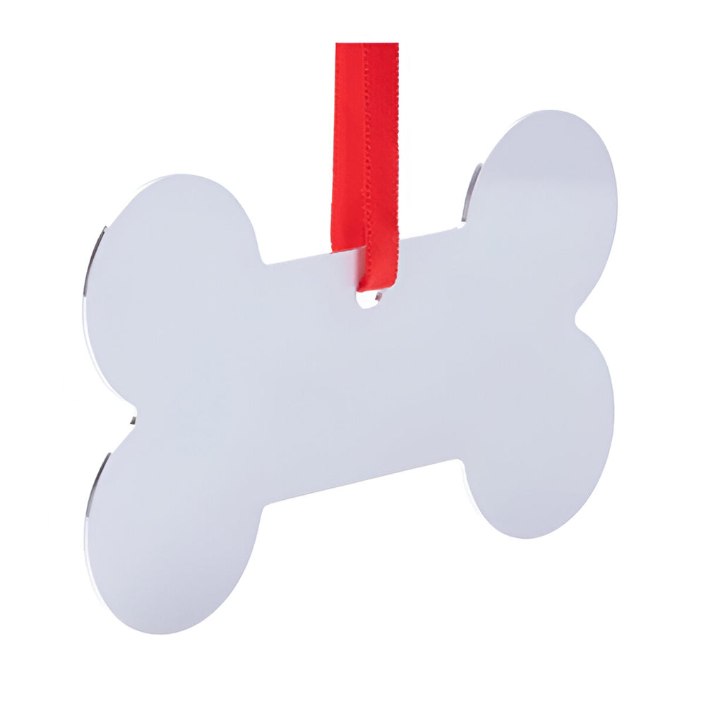 FULL CARTON - (100 PIECES) - ALUMINIUM Double-Sided Ornament - Dog Bone (6cm x 9.8cm) - Longforte Trading Ltd