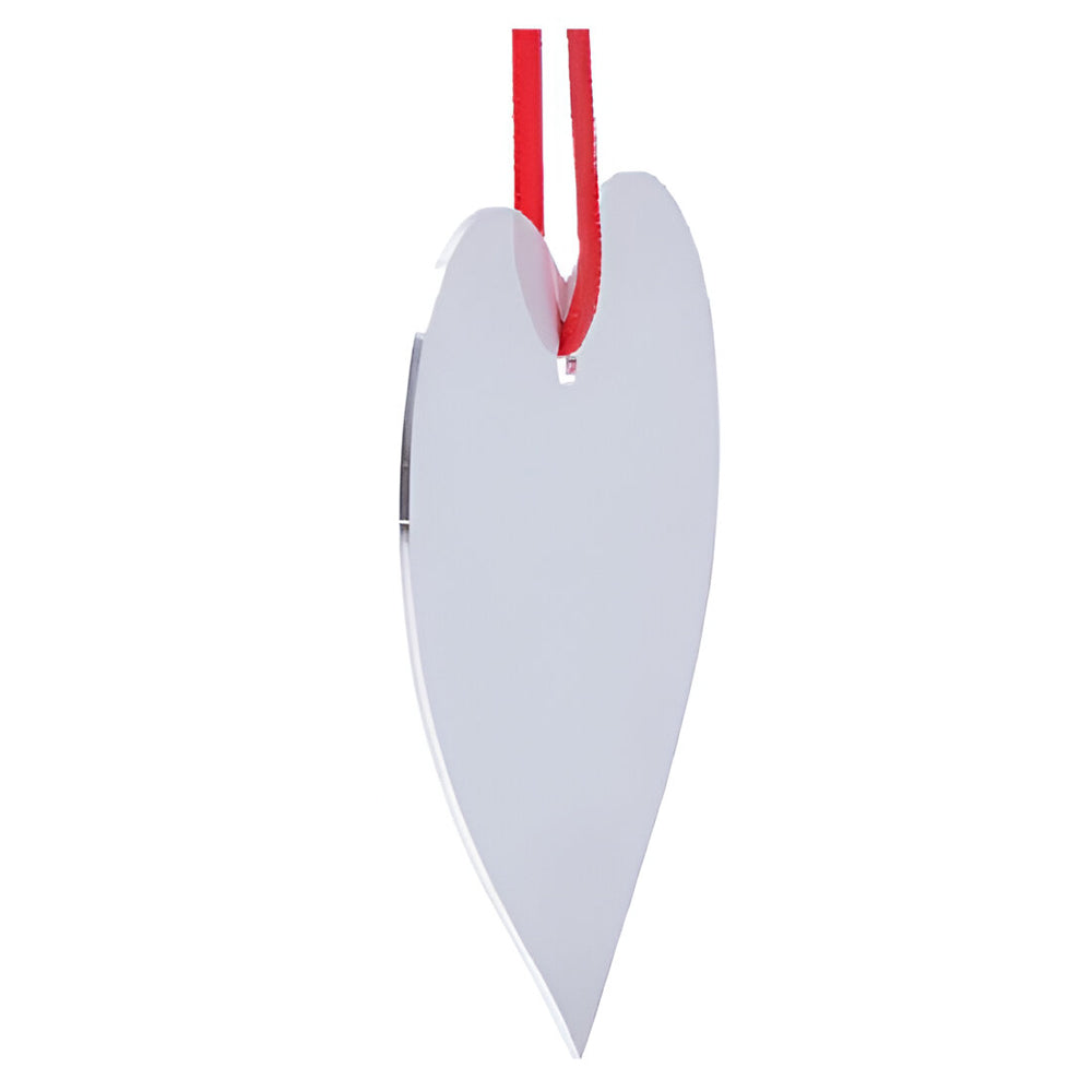 FULL CARTON - (100 PIECES) ALUMINIUM Double-Sided Ornament - HEART (7.6cm x 7.6cm) - Longforte Trading Ltd