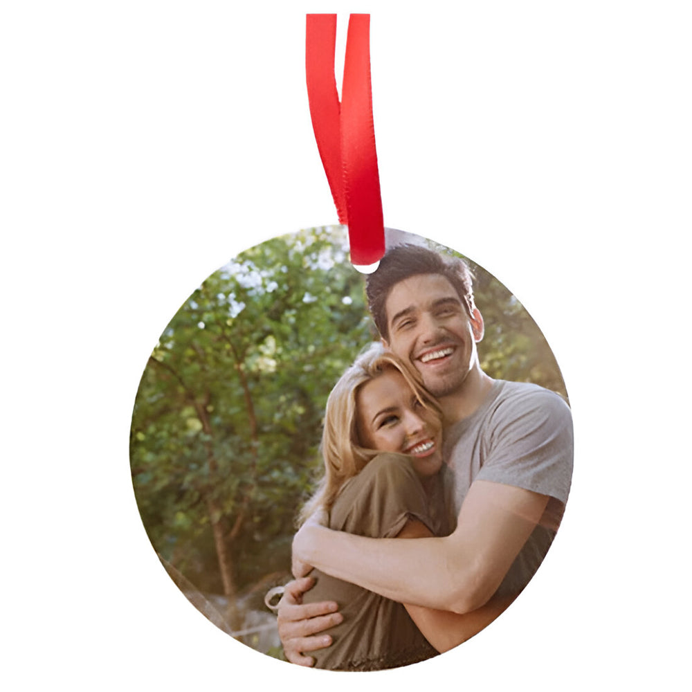 FULL CARTON - (100 PIECES) ALUMINIUM Double-Sided Ornament - Round (7.6cm) - Longforte Trading Ltd