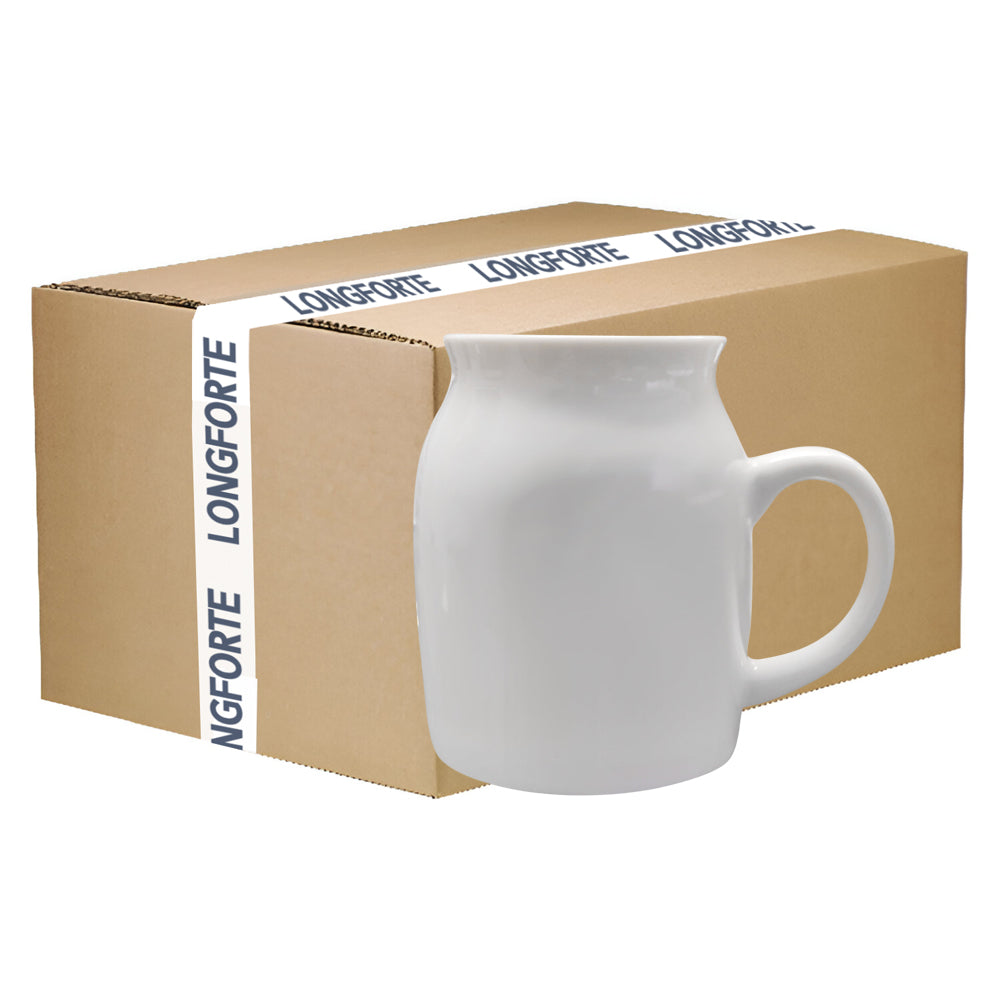 Wholesale Carton - 48 x Sublimation Milk Jugs - Ceramic - 450ml
