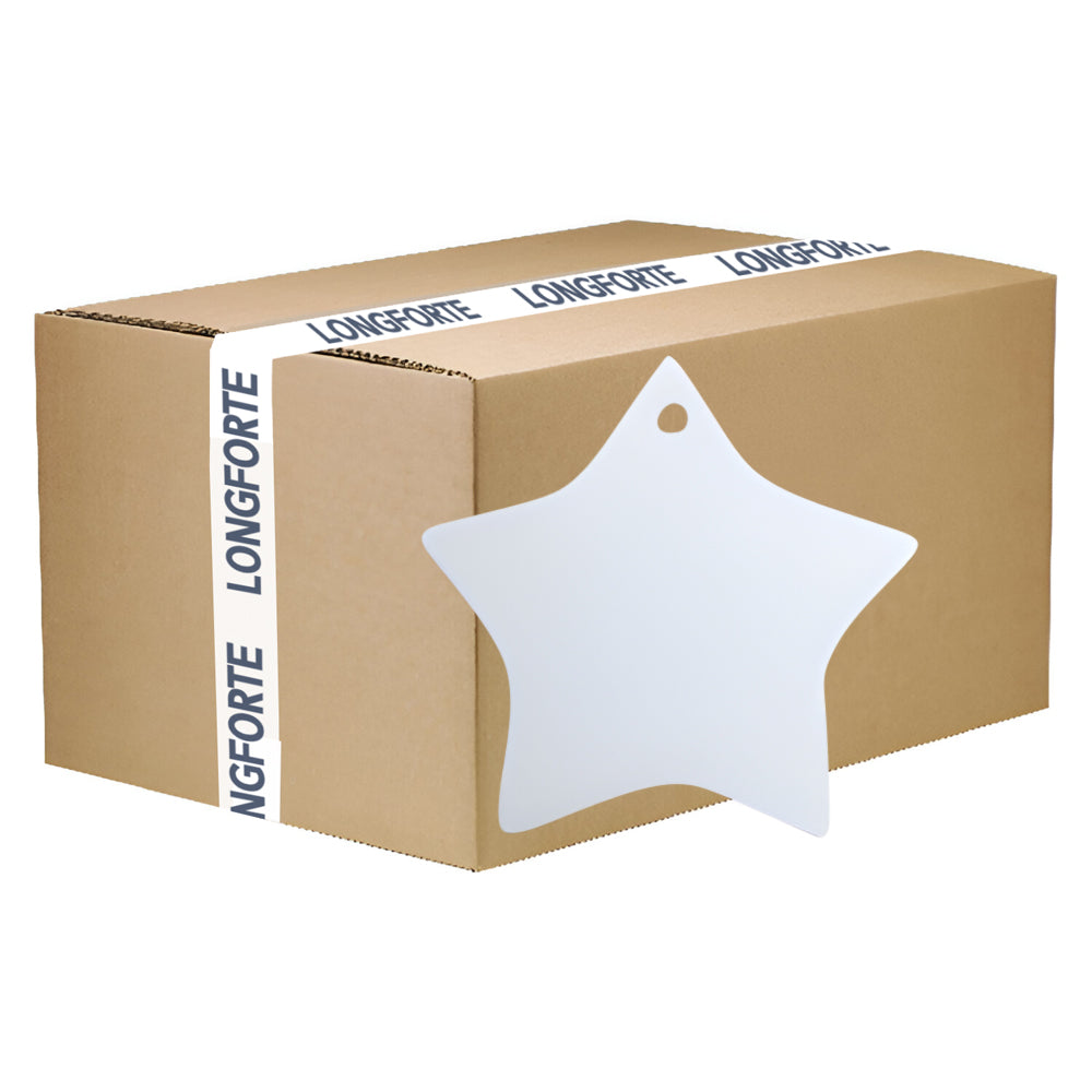 FULL CARTON - 200 x Ceramic Hanging Ornaments - Star - Longforte Trading Ltd