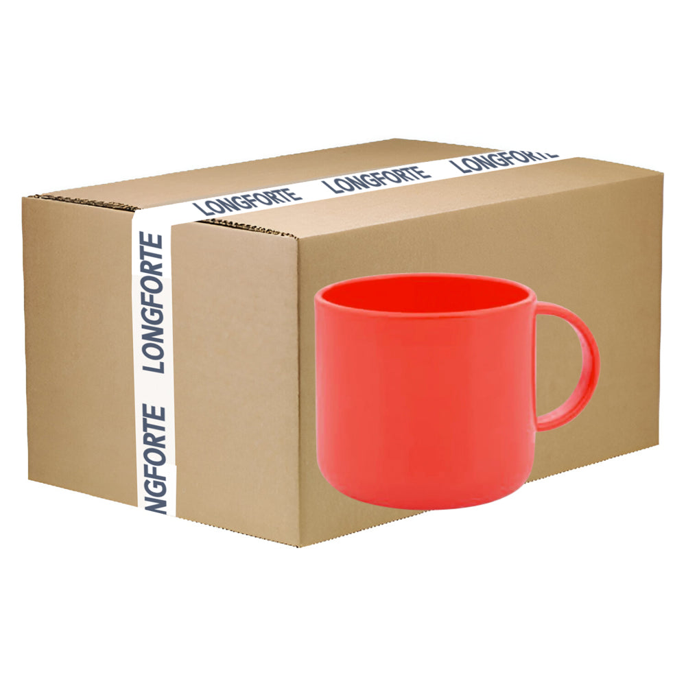Wholesale Carton - 48 x 6oz Polymer Unbreakable Mugs - Red