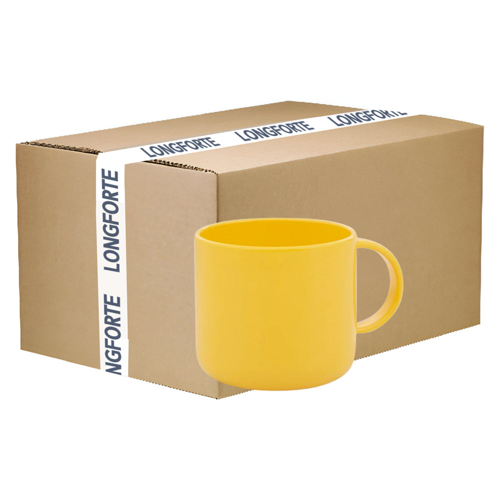 Wholesale Carton - 48 x 6oz Polymer Unbreakable Mugs - Yellow
