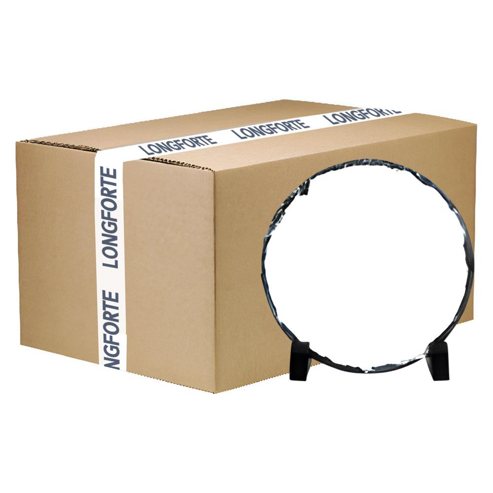 CARTON COMPLET - 40 x petites ardoises photo rondes (15 cm x 15 cm) vierges par sublimation avec supports