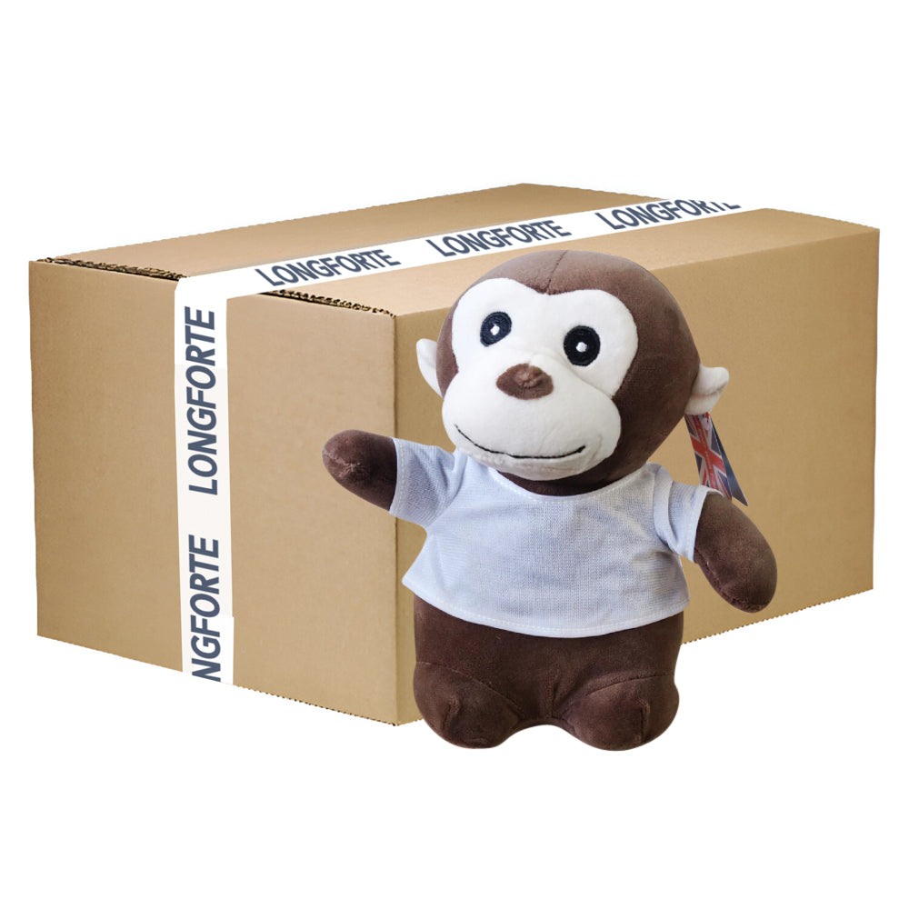 CARTON COMPLET - 50 x Singes Super Doux avec T-Shirt Imprimable