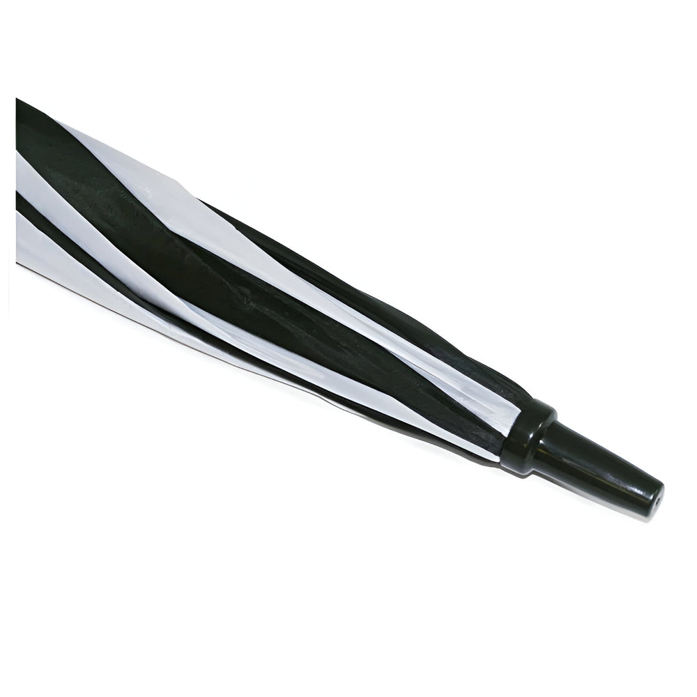 Wholesale Carton - 24 x Large 60" Sublimation Golf Umbrellas - BLACK/ WHITE