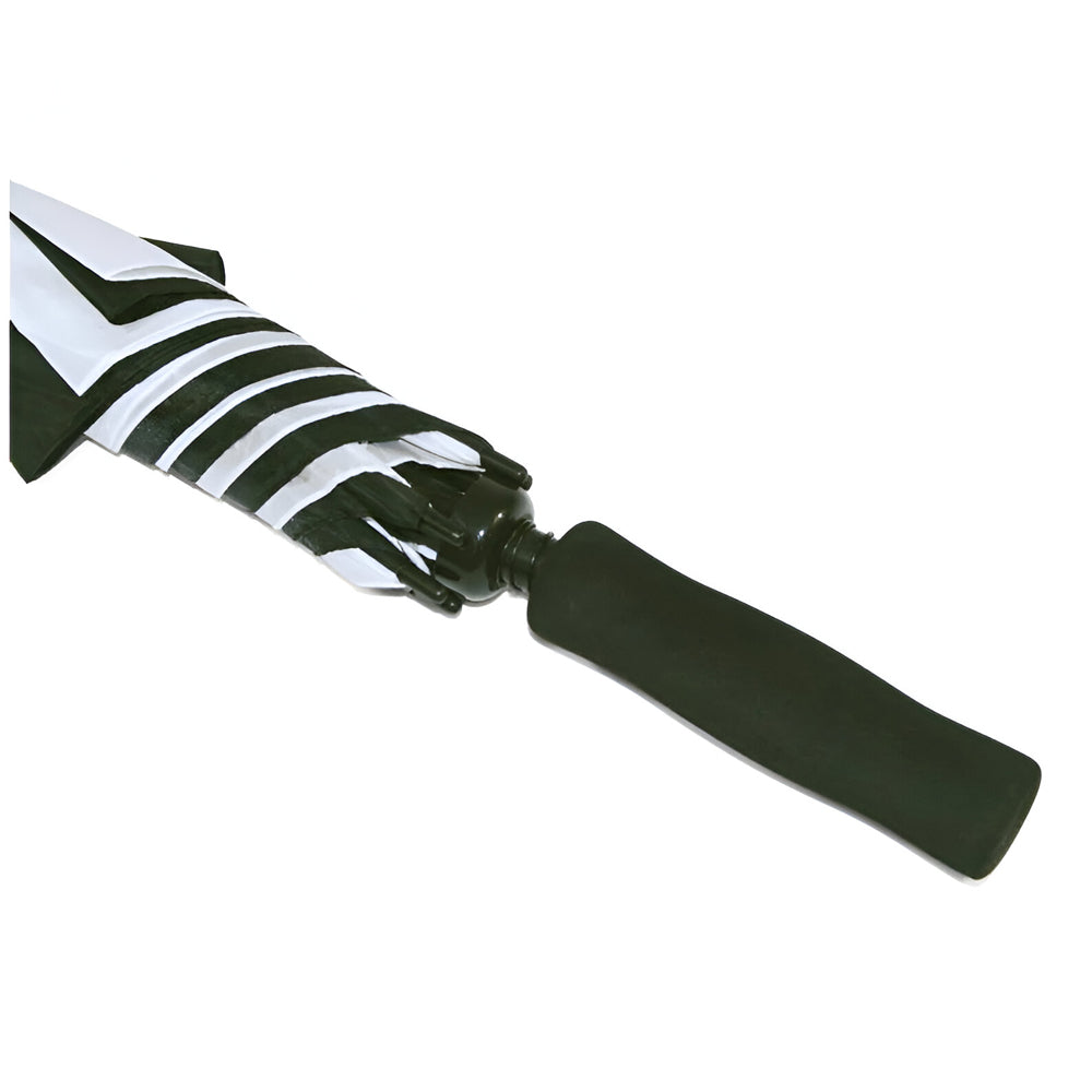 Wholesale Carton - 24 x Large 60" Sublimation Golf Umbrellas - BLACK/ WHITE