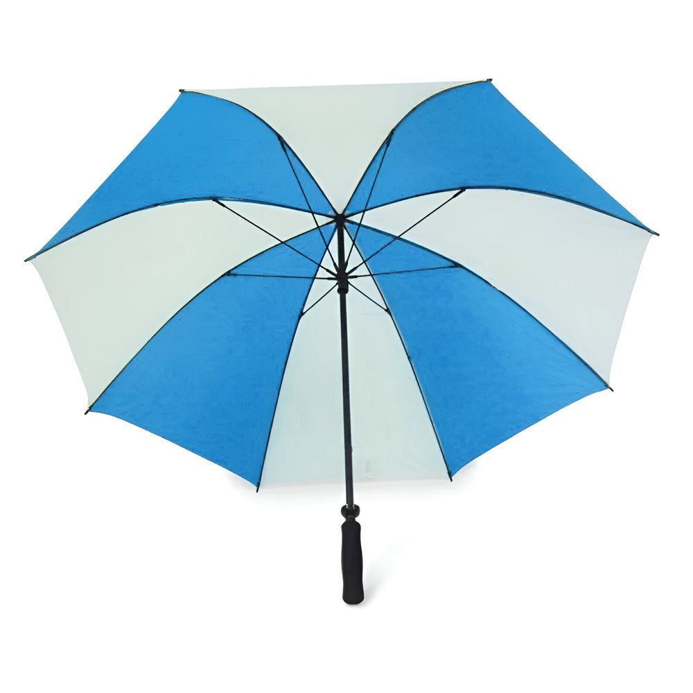 Wholesale Carton - 24 x Large 60" Sublimation Golf Umbrellas - BLUE/ WHITE