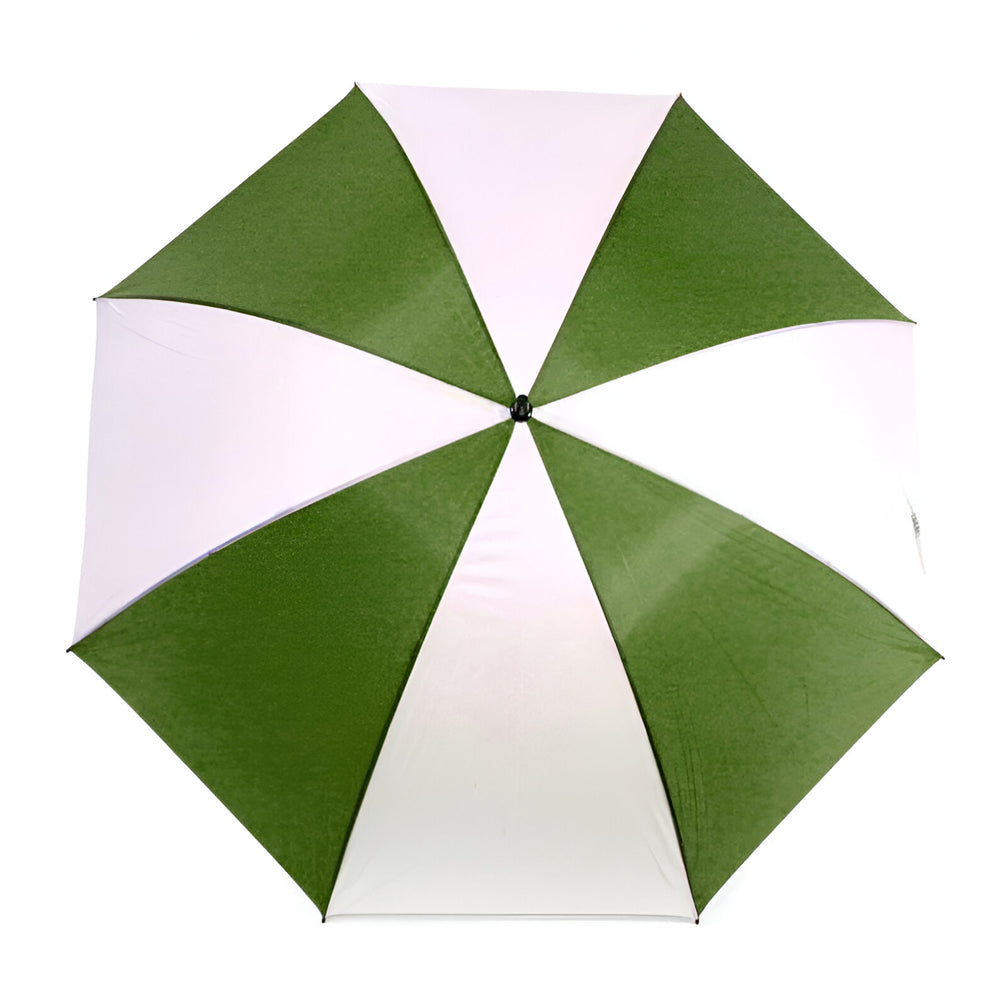 Wholesale Carton - 24 x Large 60" Sublimation Golf Umbrellas - GREEN/ WHITE