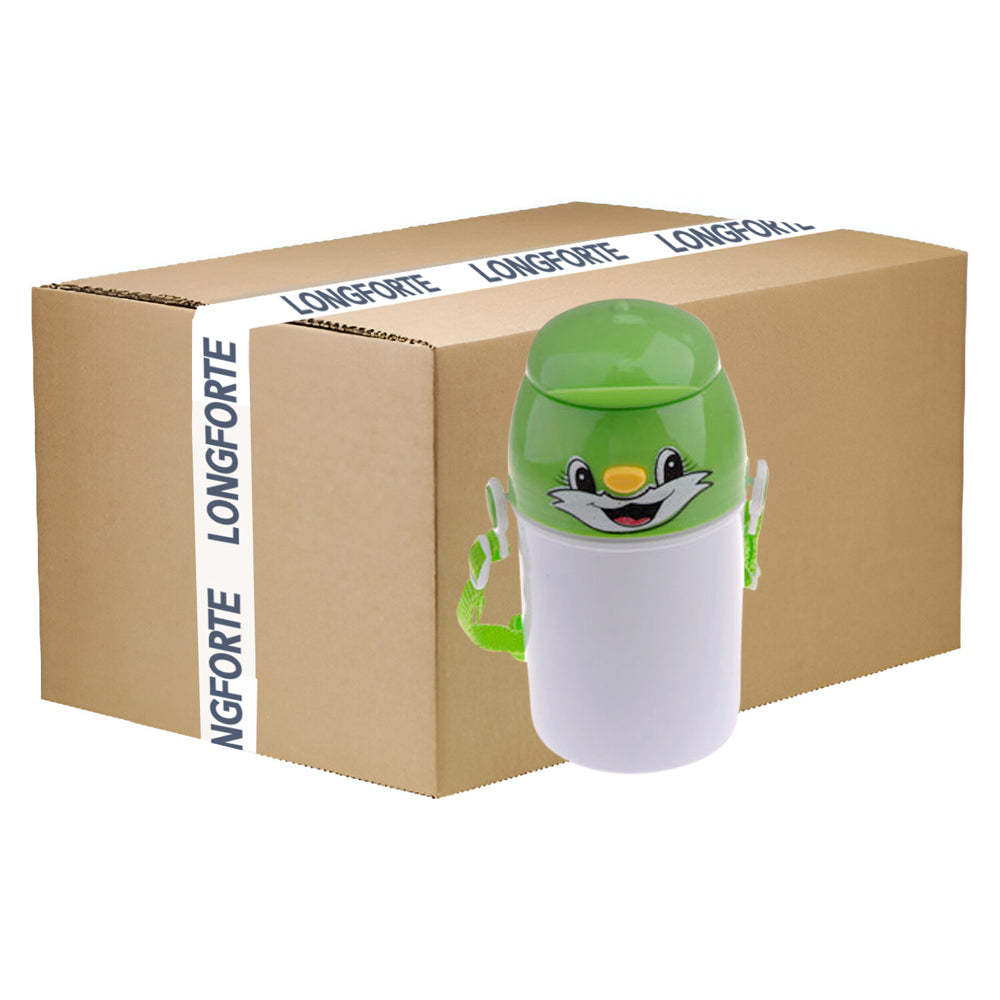 CARTON COMPLET - 48 x Bouteilles d'eau - Polymère - 400 ml - Couvercle pour chat - Vert