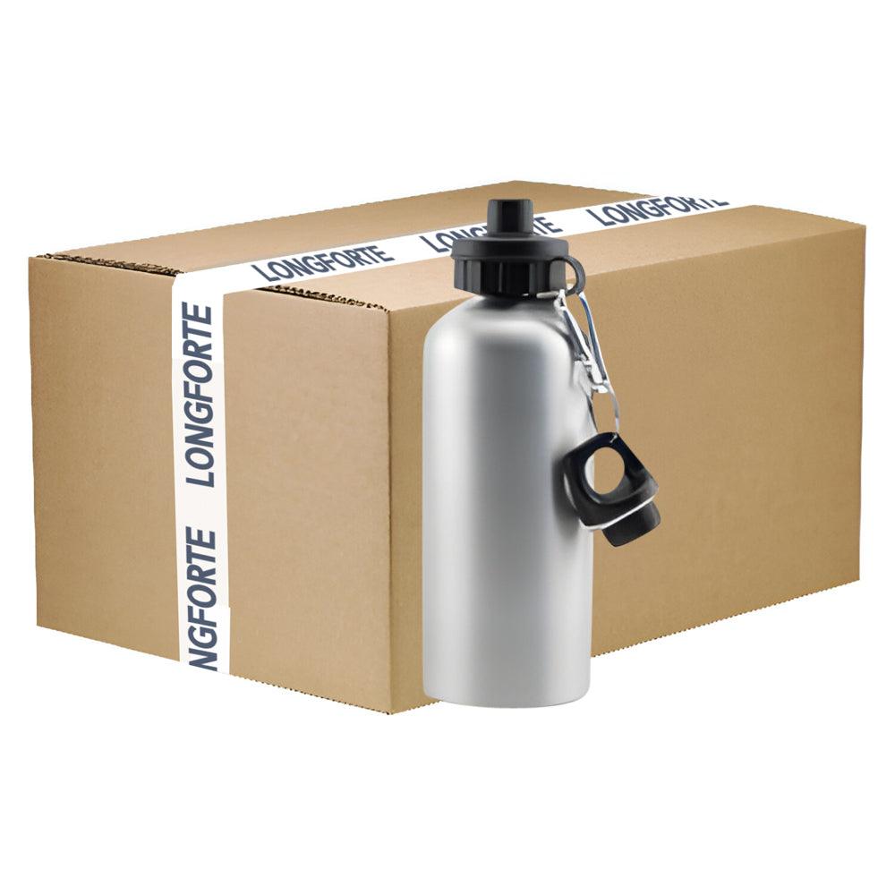 Wholesale Carton - 60 x Aluminium 600ml Sublimation Water Bottles - Silver