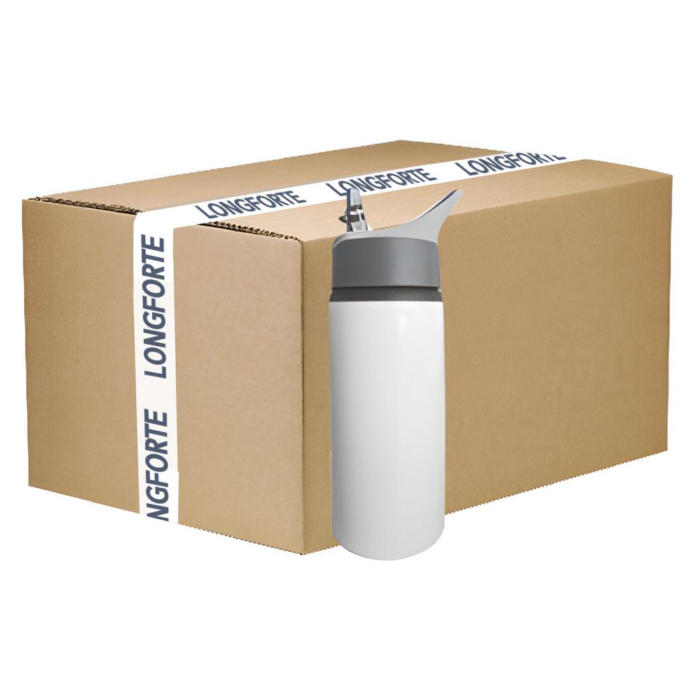 Wholesale Carton - 60 x Handled 650ml Water Bottle - White