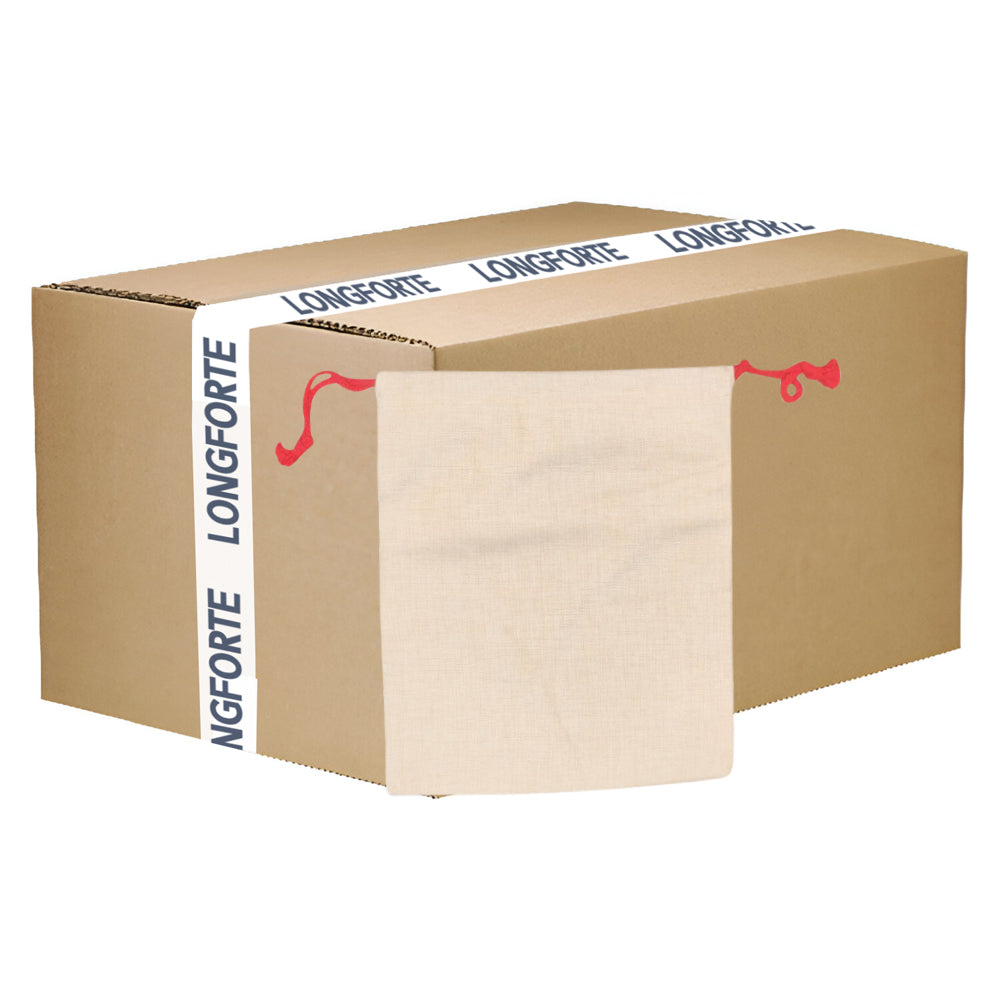 VOLLER KARTON - 50 x Kordelzug-/Weihnachtssäckchen - Leinen-Stil - 30 cm x 38,5 cm