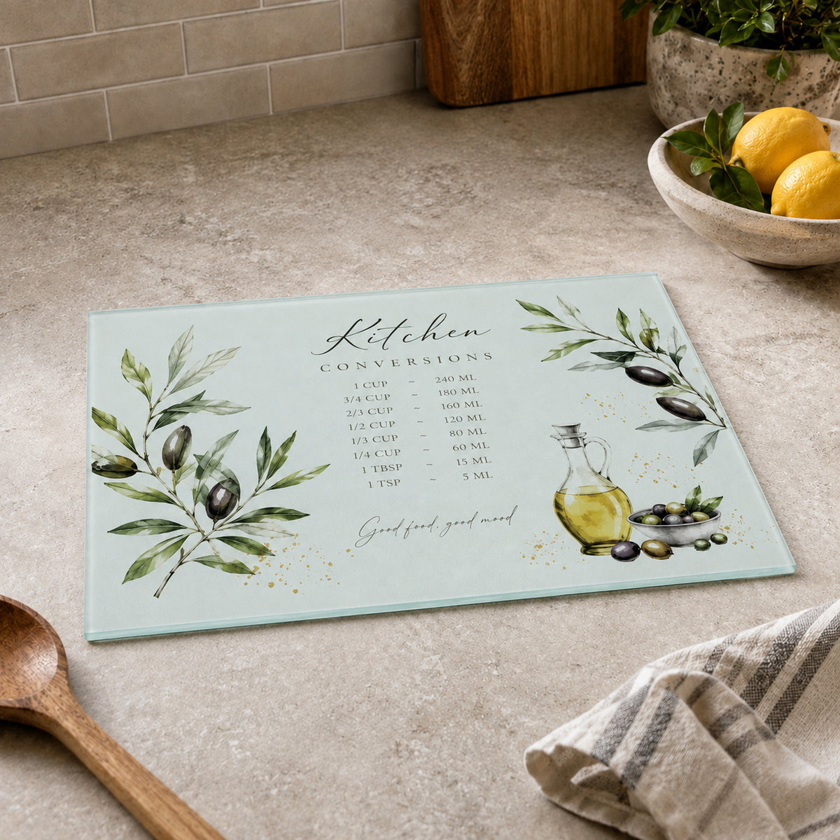 Sublimation Glass Cutting Board - Large A3 - 28.5cm x 39cm - Smooth Finish