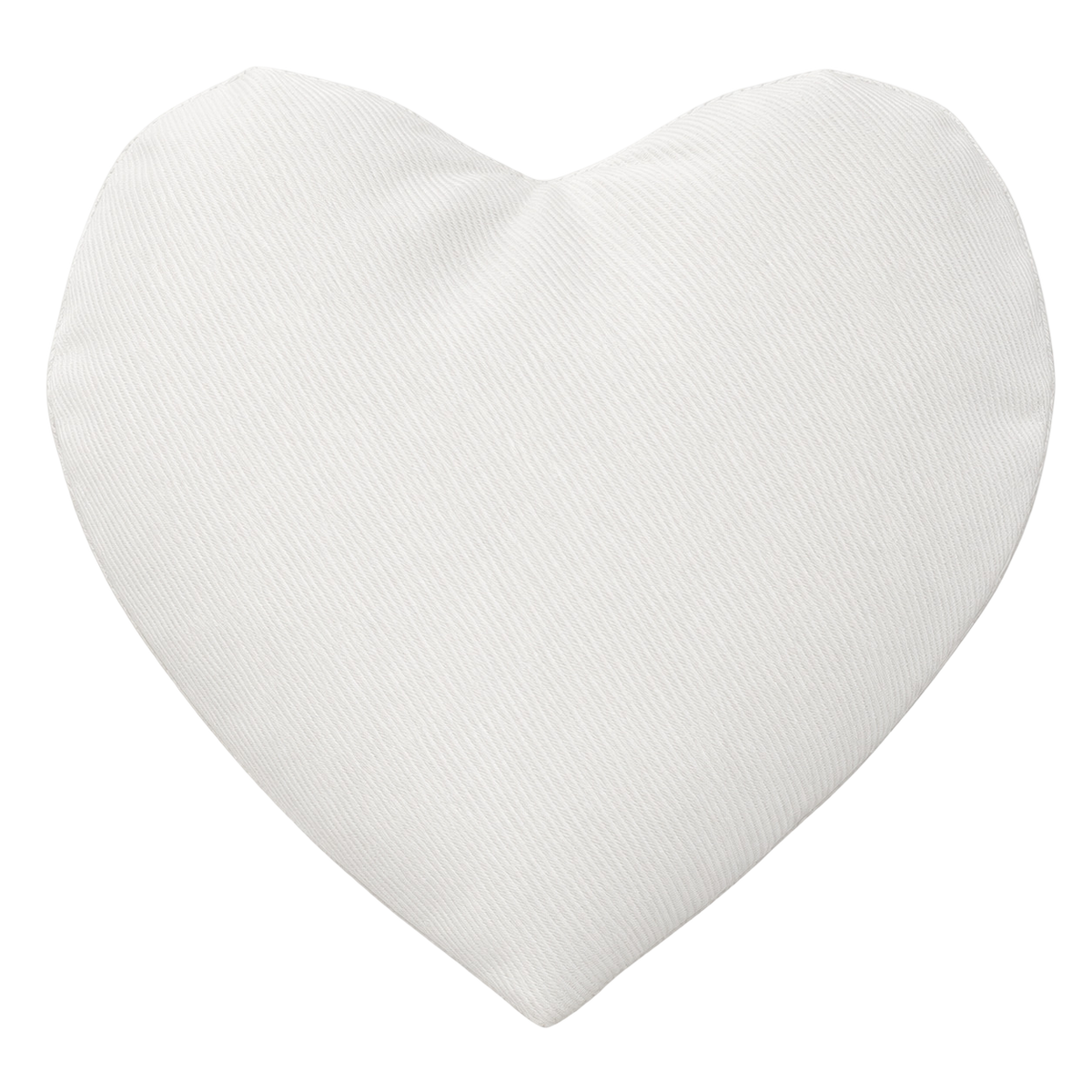 Housse de Coussin - Finition Sergé - En Forme de Coeur