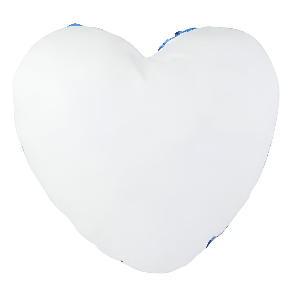 Sublimation Sequin Cushion Cover - Dark Blue - Heart