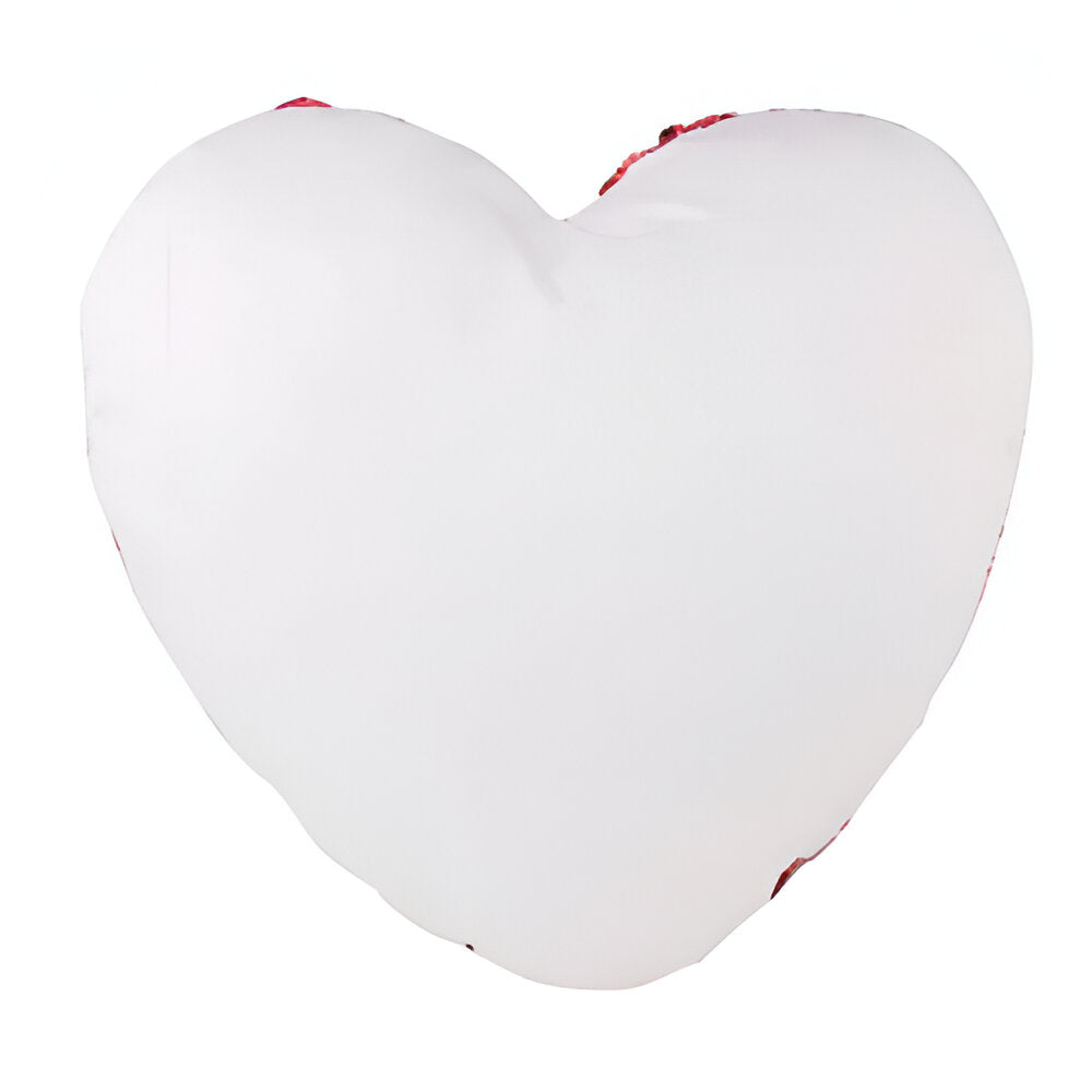 Sublimation Sequin Cushion Cover - Red - Heart