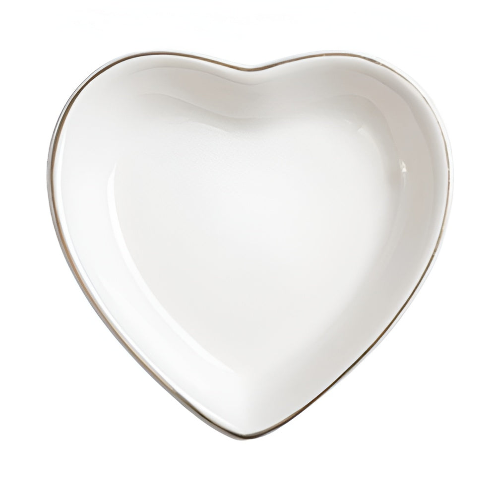 Sublimation Ceramic Trinket Tray with Gold Rim