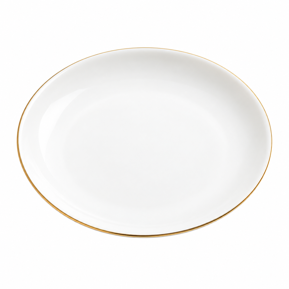 Sublimation Ceramic Trinket Tray with Gold Rim